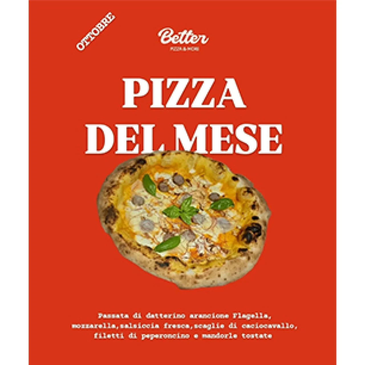 Banner Better pizza del mese ottobre novmebre 2025